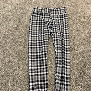 plaid leggings